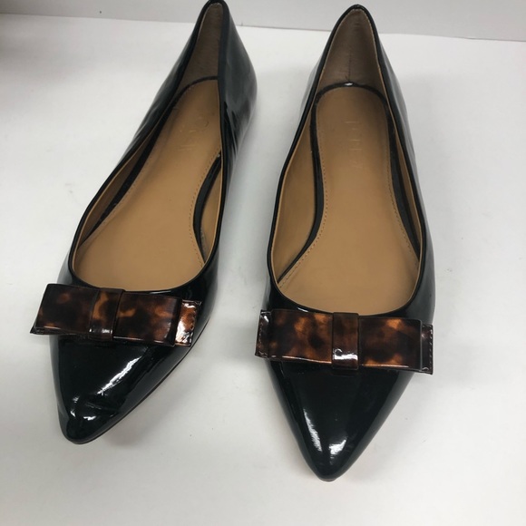 J. Crew Shoes - J. Crew Pointed Patent Flats Size 6